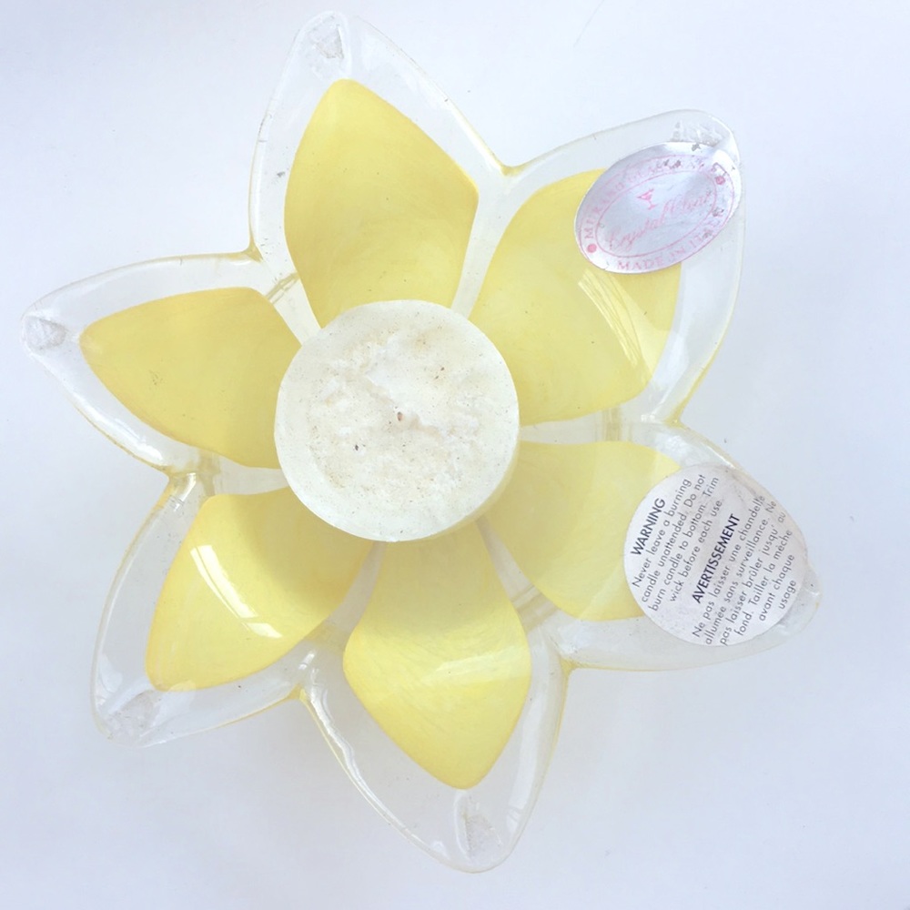 Murano Italian Glass Flower Votive